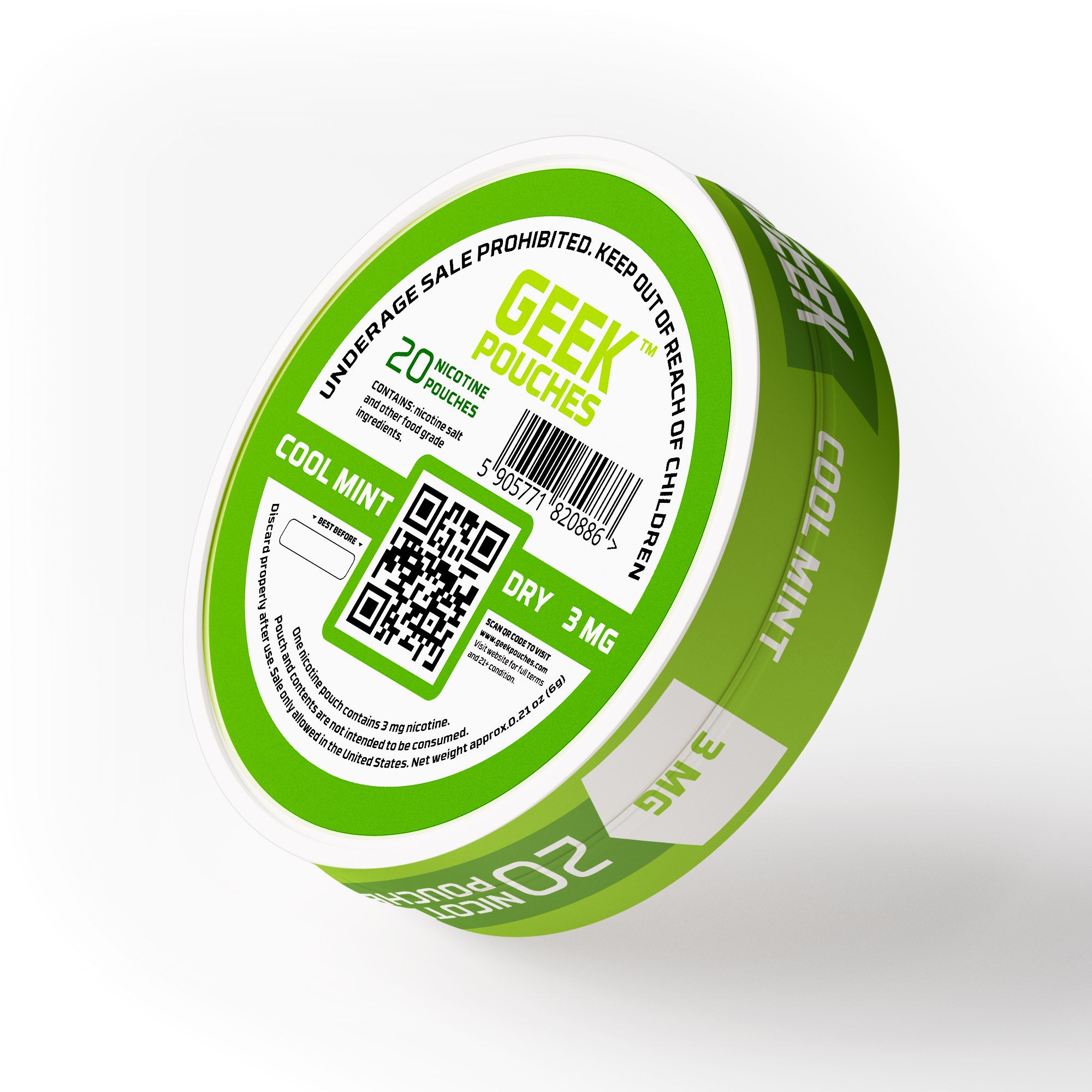 Geek Cool Mint Nicotine Pouches
