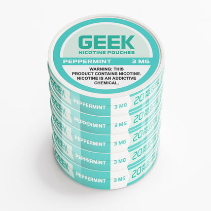 Geek Nicotine Pouches Peppermint Wholesale